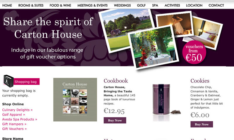 Carton House Hotel Shop Archive, Neworld for brand strategy, design, packaging, and digital needs