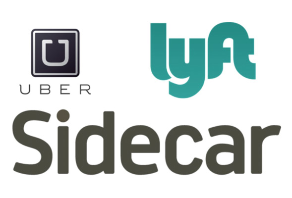 Social media blog ridesharing logos