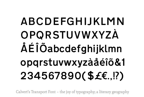 Calvert font