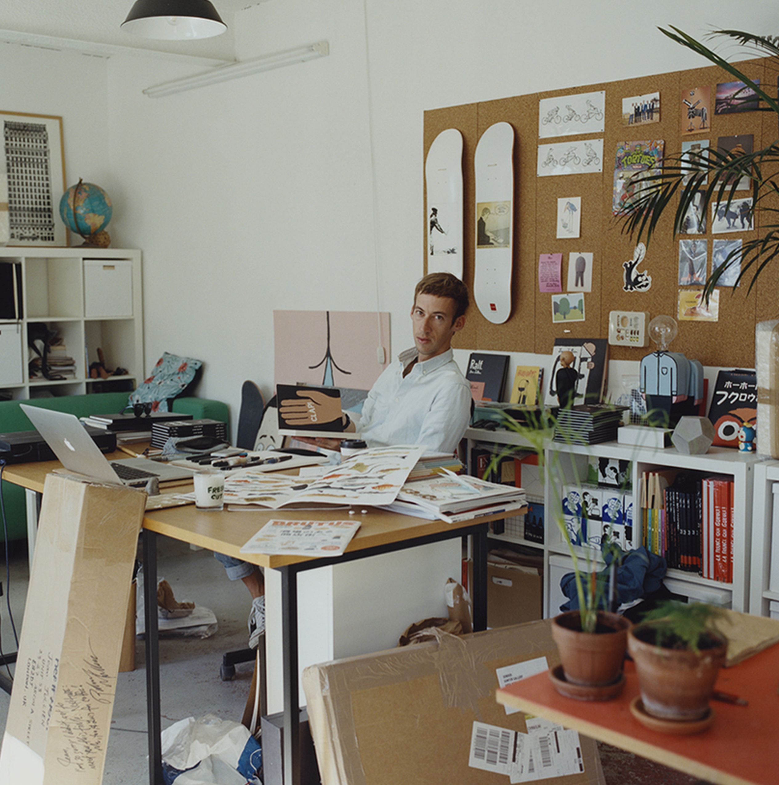Jean Jullien in his studio