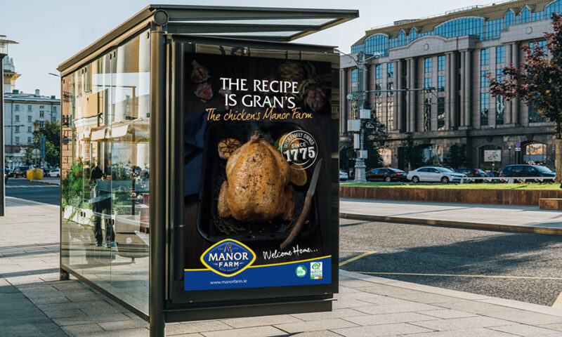 Manor Farm Bus Shelter design, Neworld for brand strategy, design, packaging, and digital needs