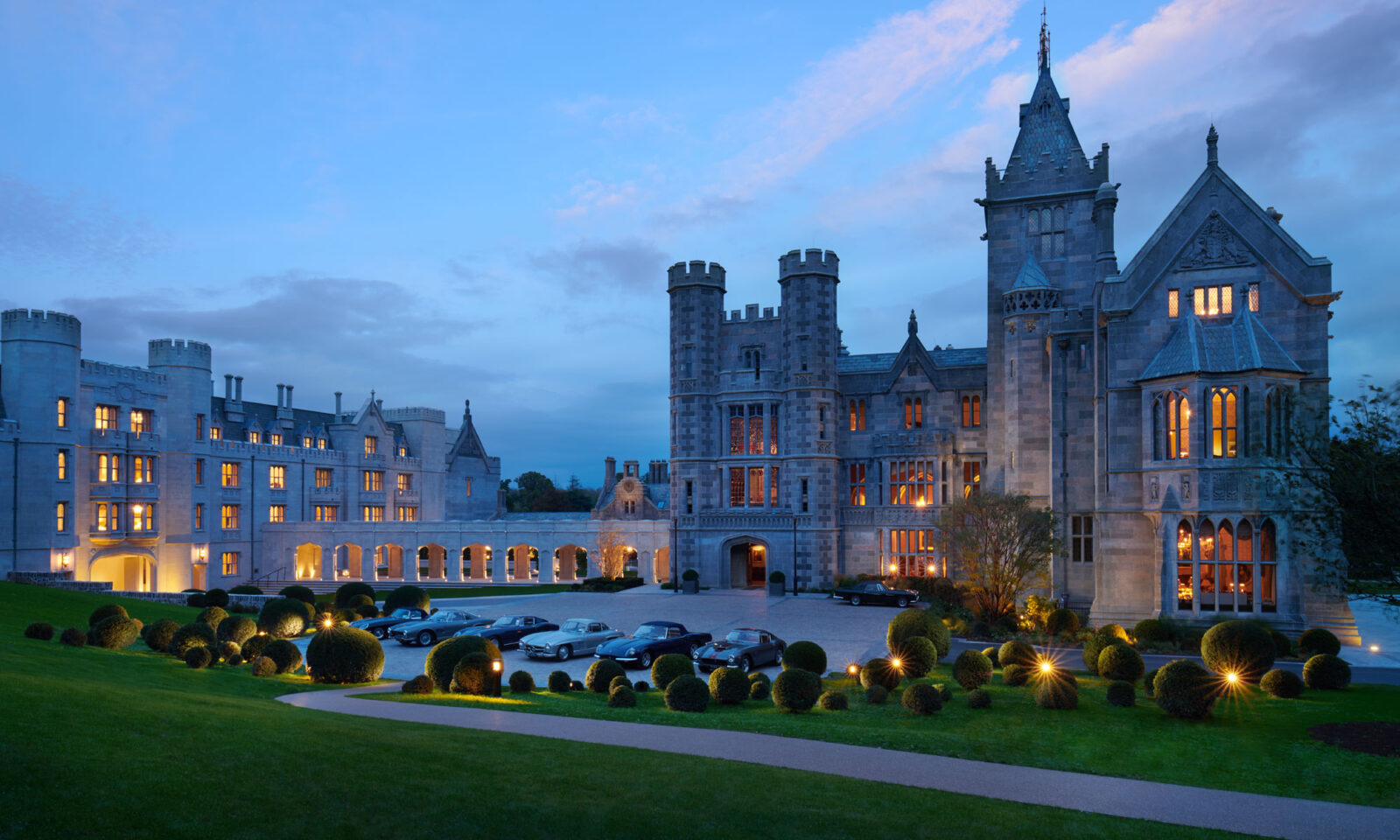 Silver Adare Manor Branded Champagne Flutes