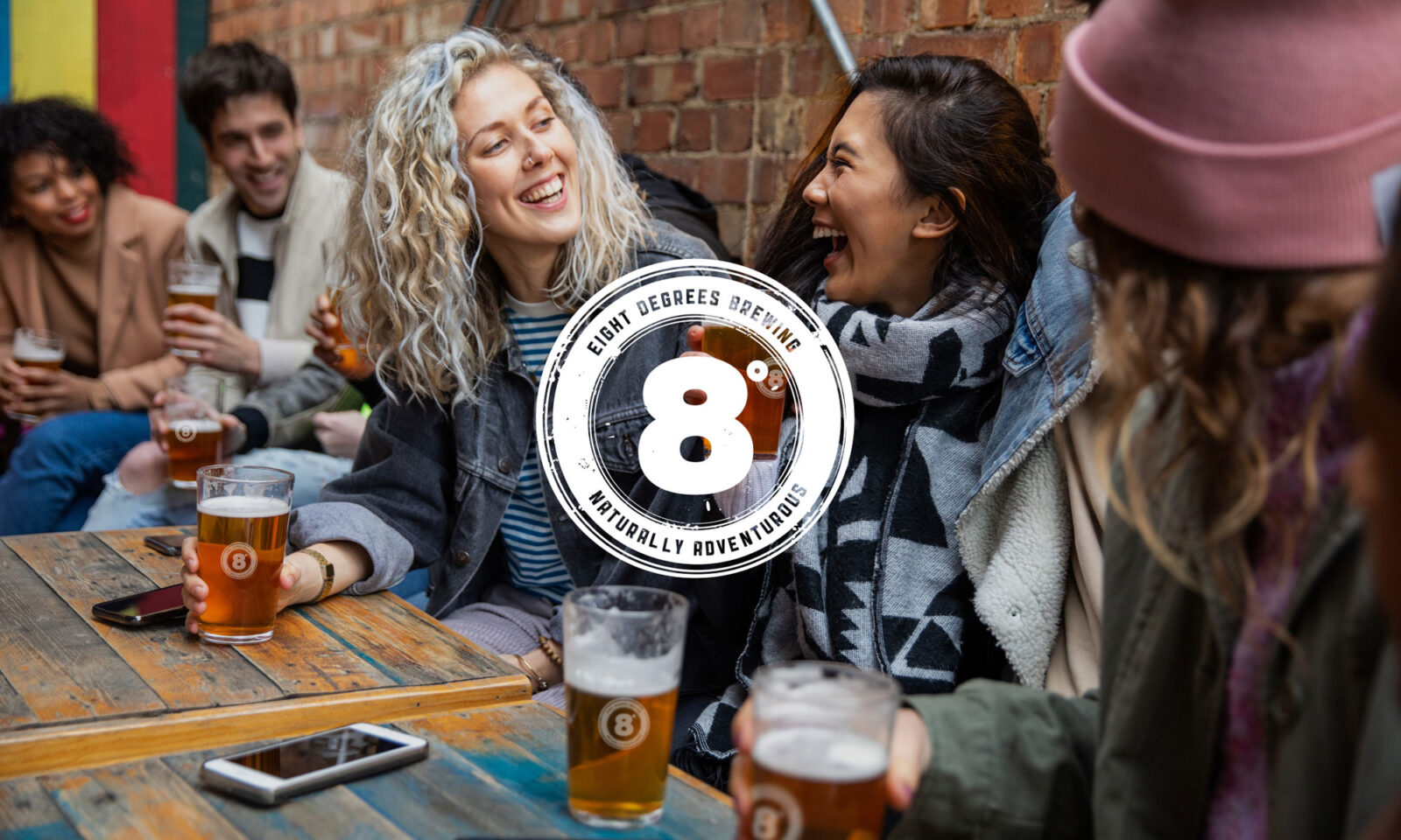 Eight Degrees Beer Case Study, Neworld for brand strategy, design, packaging, and digital needs