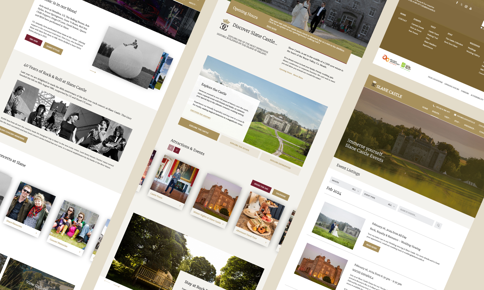 Neworld Web case study -Slane Castle Website