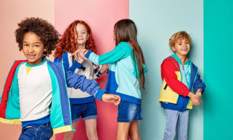 children modeling clothes