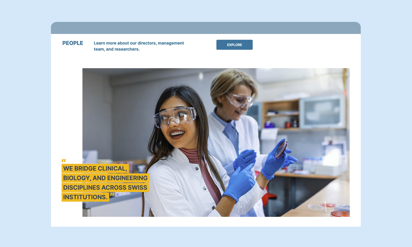 Neworld web development case study - NCCR AntiResist website