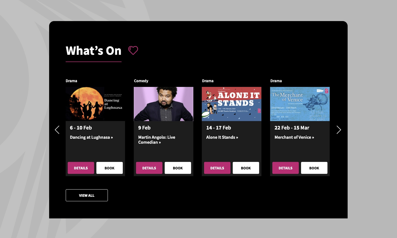 Neworld Agency Web Case Study - DLR Mill Theatre
