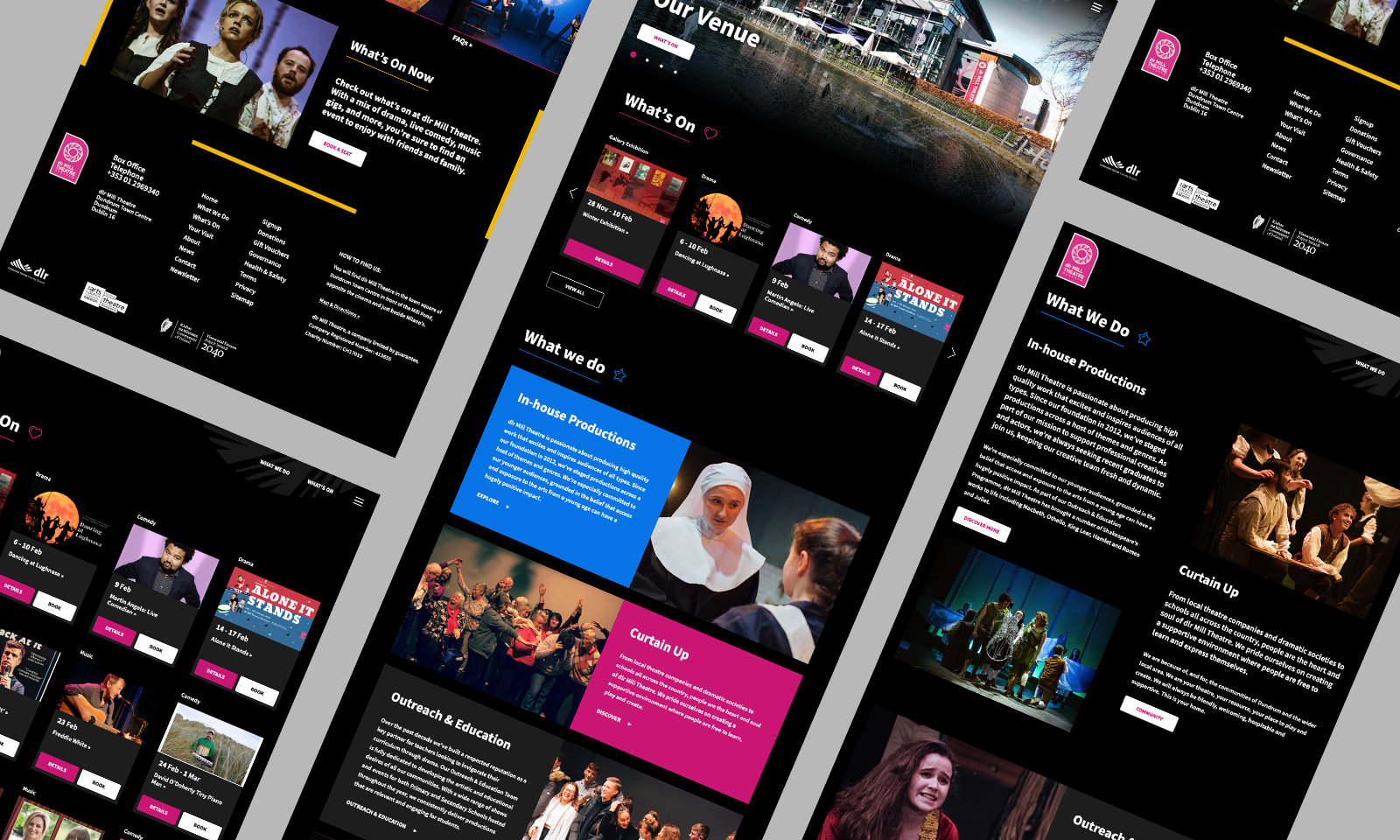 Neworld Agency Web Case Study - DLR Mill Theatre