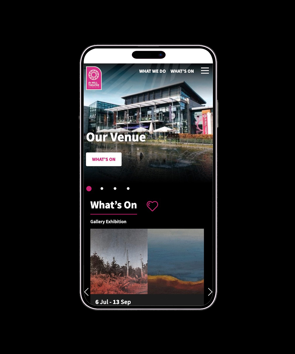 Neworld Agency Web Case Study - DLR Mill Theatre