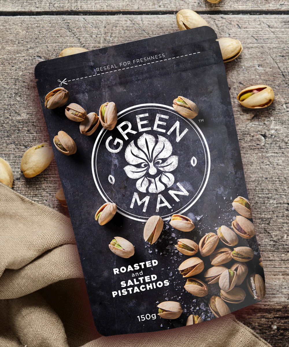 Neworld Packaging Green Man Nuts
