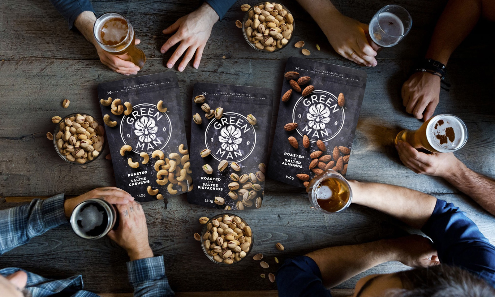Neworld Packaging and Digital Green Man Nuts