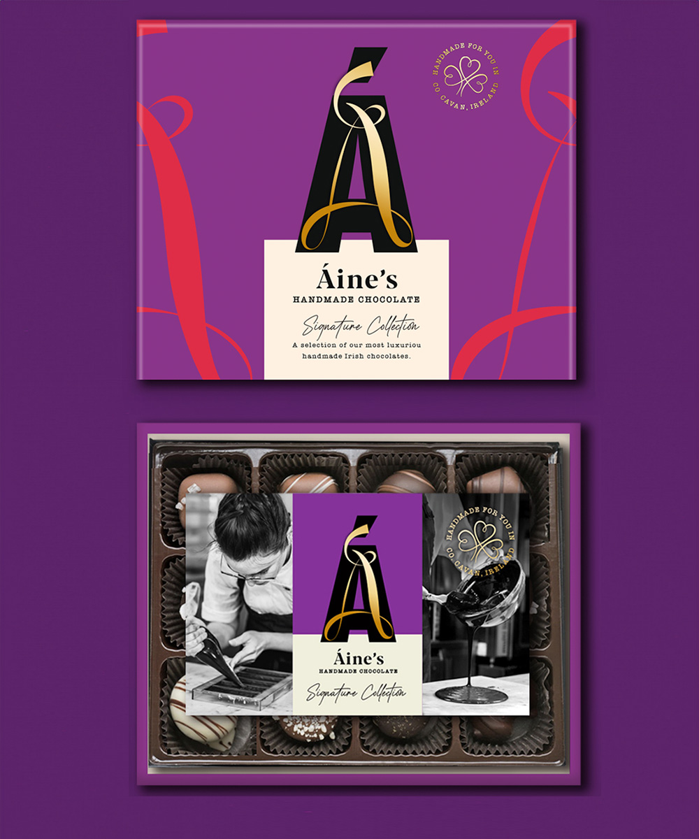 Neworld Packaging Case Study - Aine Handmade Chocolate