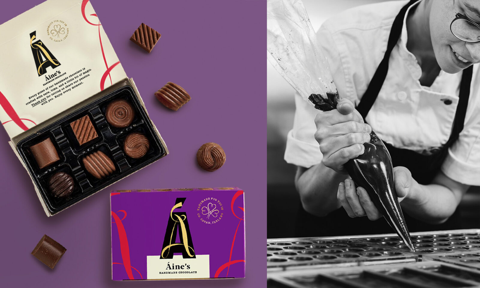Neworld Agency Packaging design - Aines Handmade Chocolate