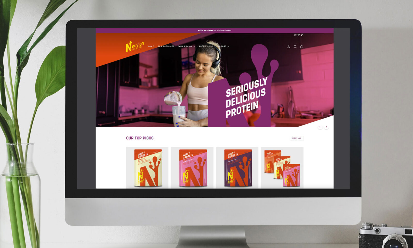 Neworld Agency Packaging and Website Case Study - Nuvion Nutrition