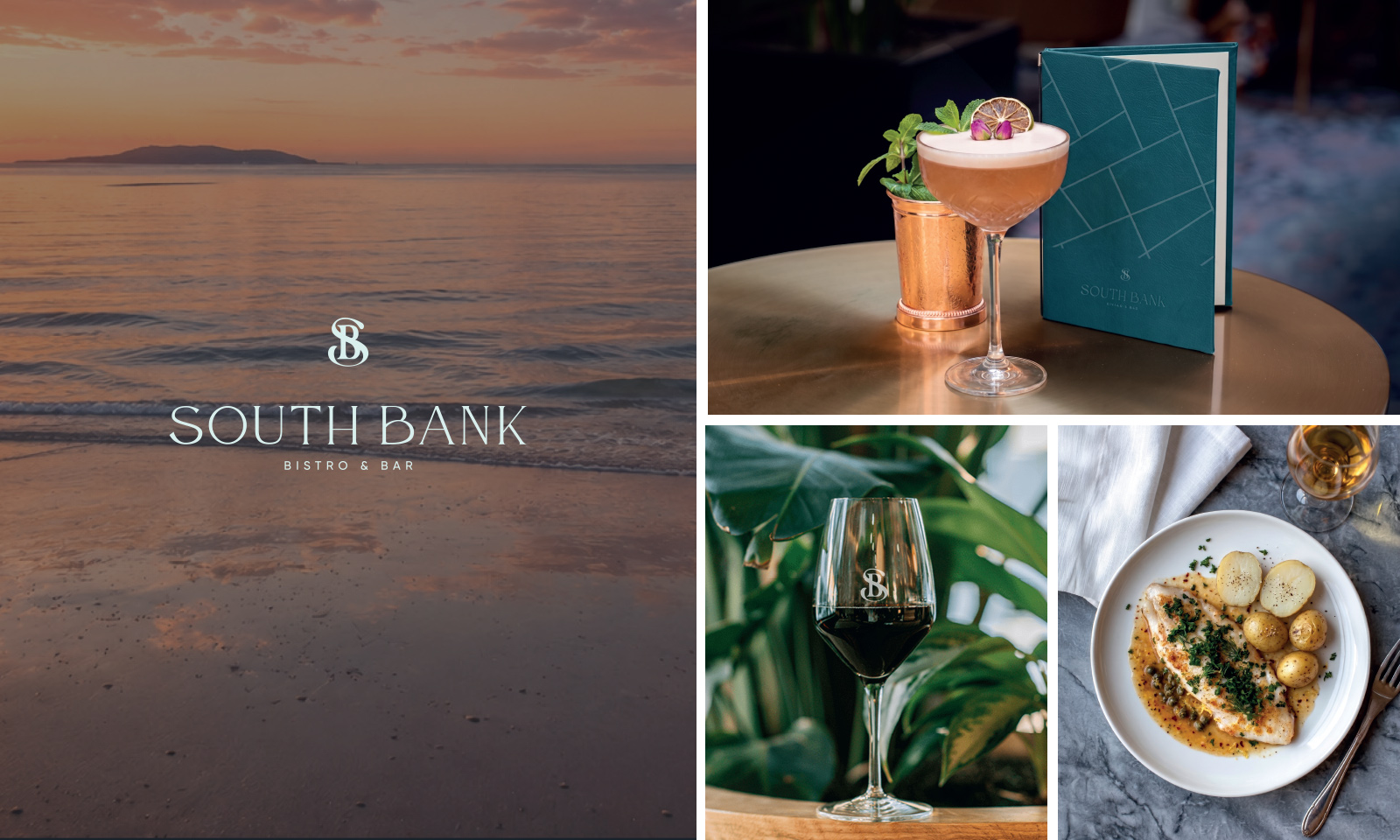 The Grand Hotel branding and design Neworld - South Bank Bistro & Bar